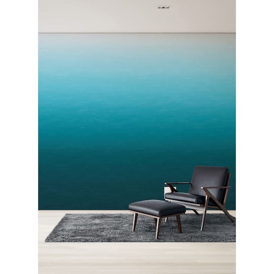 Katie Hunt Teal Blue Ombre Caribbean Sea Wall Mural